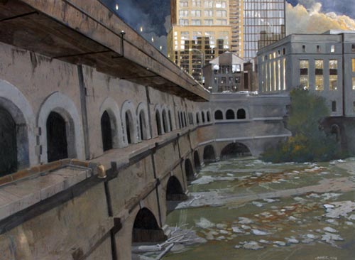 Chris Baker Broad Street Bridge Looking East Rochester, NY