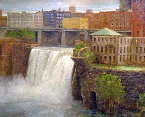 David Walsh painting Oxford gallery Rochester, NY