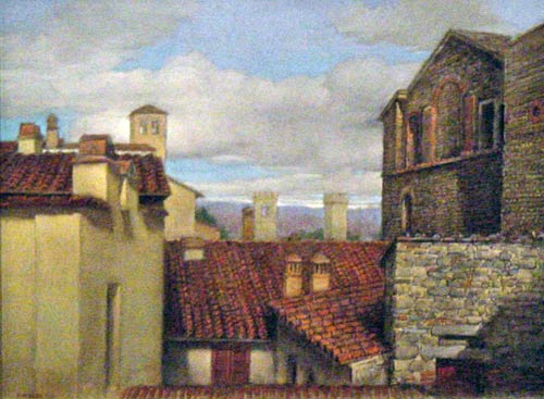 David Walsh painting Oxford gallery Rochester, NY